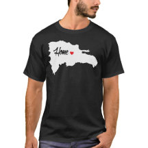 家のドミニコ共和国のTシャツ暗いBG