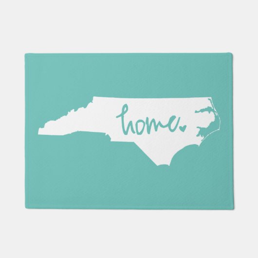 家のノースカロライナのカスタム色 ドアマット (正面)