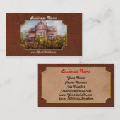 家のビクトリア時代の人-夏のコテージ 名刺 (正面/裏面)