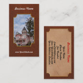 家のビクトリア時代の人- Flemington、NJ -ピンクレディー 名刺 (正面/裏面)