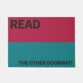 家のフォーマットに靴なし（OCDのギフト） ドアマット (正面)