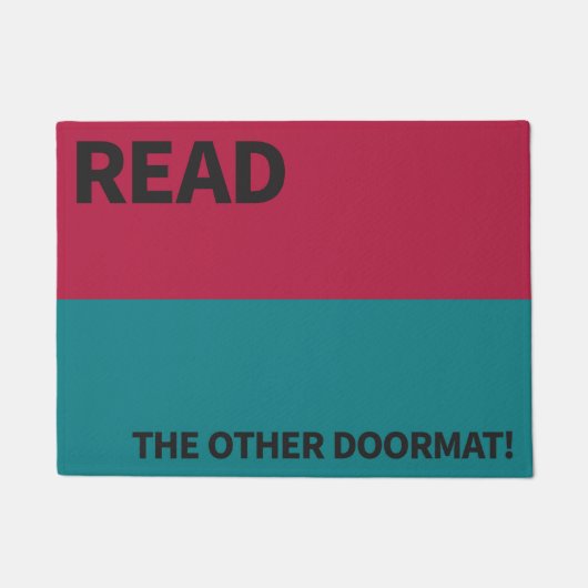 家のフォーマットに靴なし(OCDのギフト) ドアマット (正面)