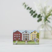 家のプロフィールカードの列 名刺 (スタンド正面)