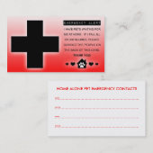 家のペットだけ コーリングカード (正面/裏面)