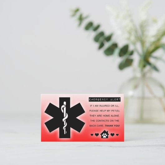 家のペットだけ 名刺 (スタンド正面)