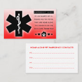 家のペットだけ 名刺 (正面/裏面)