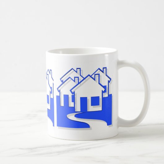 家のマグの近隣 コーヒーマグカップ (右)