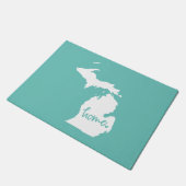 家のミシガン州のカスタム色 ドアマット (アングル)