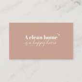 家のモダン清掃サービス保赤面メイド 名刺 (正面)