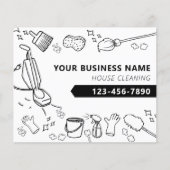 家のモダン清掃清掃清掃清掃清掃清掃清掃清掃作業 チラシ (正面)