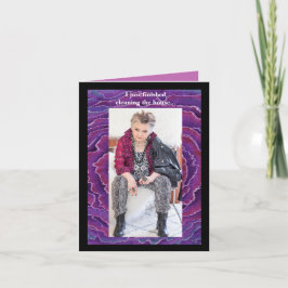 家のユーモアのあるグリーティングカードのクリーニング カード