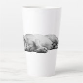 家のライトダウン保 カフェラテマグ (正面)