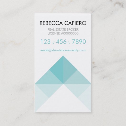 家の不動産のカスタマイズ可能な名刺を上げて下さい 名刺 (裏面)