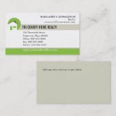 家の不動産仲介業者の名刺 名刺 (正面/裏面)