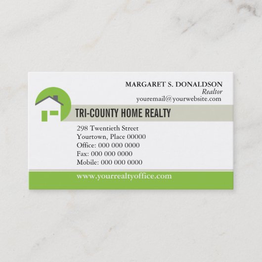 家の不動産仲介業者の名刺 名刺 (正面)