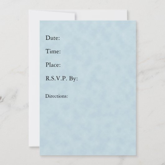 家の並び 招待状 (裏面)