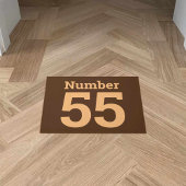 家の中のはっきりした番号 ドアマット