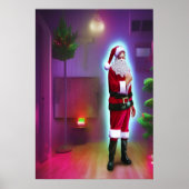 家の中のサンタクロース | AIアートポスター ポスター (正面)