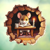 家の中のマウス – 小競り合いボードのシール ウィンドウサイン (シート3)