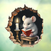 家の中のマウス – 小競り合いボードのシール ウィンドウサイン (シート3)