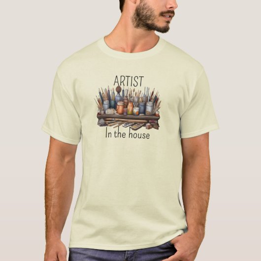 家の中の芸術家 Tシャツ (正面)
