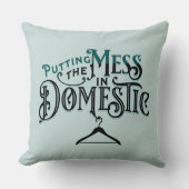 家の中を散らかす醍醐味 クッション (正面)