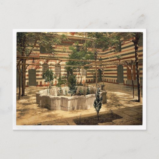 家の中庭、ダマスカス、聖地(すなわちS. ポストカード (正面)