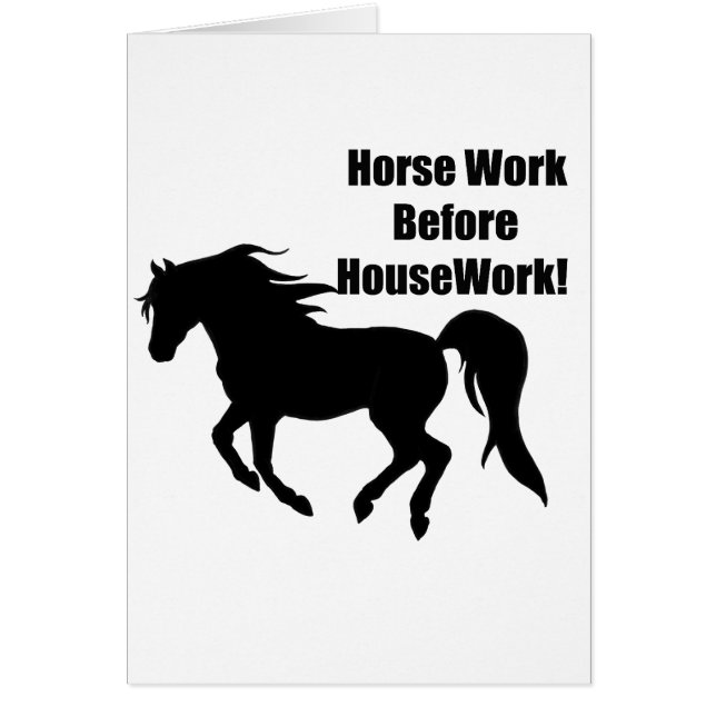 家の仕事の前のHorsework (正面)