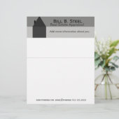 家の企業の不動産業者の建築の家 レターヘッド (スタンド正面)