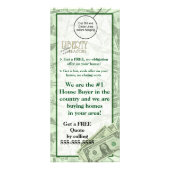 家の住宅購入者のドア・ハンガーのパンフレットのフライヤのハンガー ラックカード (正面)