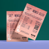 家の保メイド価格バラ金ゴールド赤面Qrコード チラシ