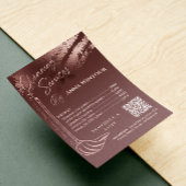 家の保メイド価格バラ金ゴールド赤面Qrコード 招待状