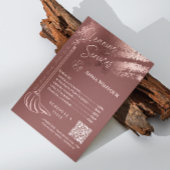 家の保メイド価格バラ金ゴールド赤面Qrコード 招待状