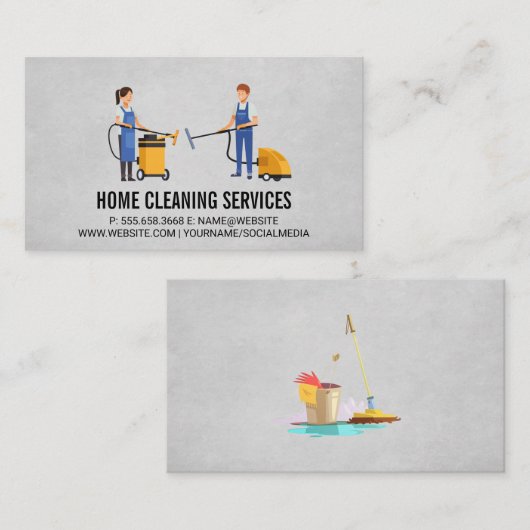 家の保労働者 名刺 (正面/裏面)