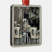 家の内部の黒いロビーをカスタム設計して下さい メタルオーナメント (右)