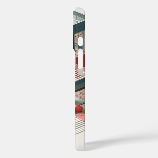 家の切断図モダン。 Case-Mate iPhoneケース (裏面 / 左)