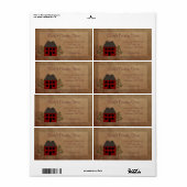 家の初期のビジネスラベル ラベル (フルシート)