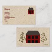 家の初期の名刺 名刺 (正面/裏面)