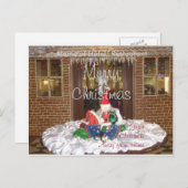 家の刺激を受けたな芸術のデザインから遠くにな初めてのクリスマス シーズンポストカード (正面/裏面)