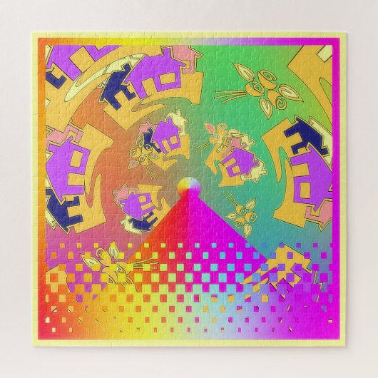 家の周り  ジグソーパズル (縦)