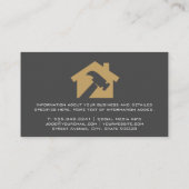 家の固定ロゴ 名刺 (裏面)