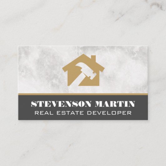 家の固定ロゴ 名刺 (正面)