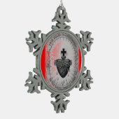 家の天恵のオーナメント スノーフレークピューターオーナメント (左)