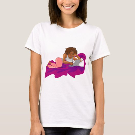 家の女性ワイシャツからの元の仕事 Tシャツ (正面)