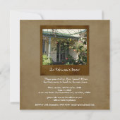 家の家の引っ越し祝いパーティーの写真のパーティの招待状 招待状 (裏面)