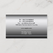 家の家内経営カード 名刺 (裏面)