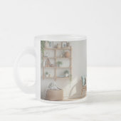 家の居間を望むカップ フロストグラスマグカップ (左)