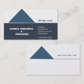 家の屋根の上の三角の家の雑務 名刺 (正面/裏面)