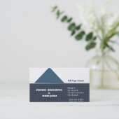 家の屋根の上の三角の家の雑務 名刺 (スタンド正面)