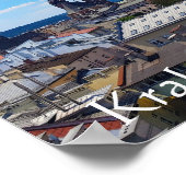 家の屋根クラクフ・ポーランドヨーロッパ ポスター (角)